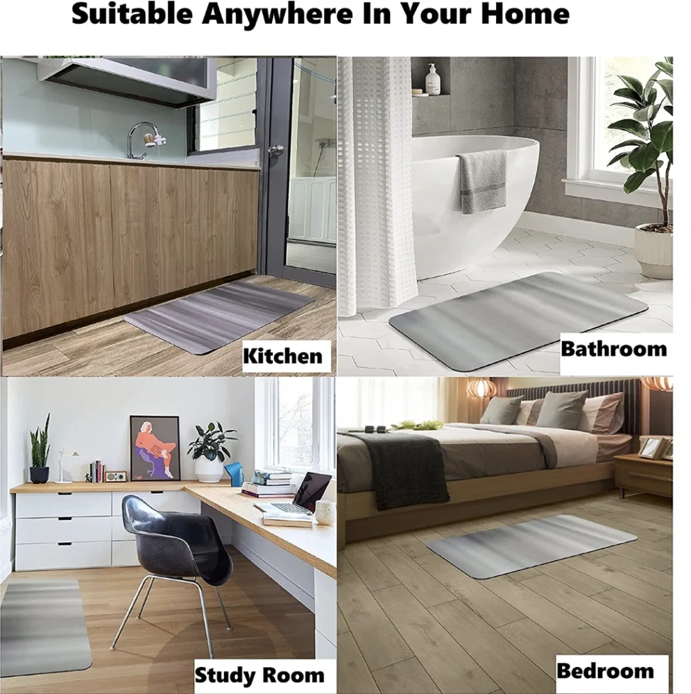 ProHomm Living Diatomaceous Earth Bath Mat - 31.5inch x 16.9inch Bathro